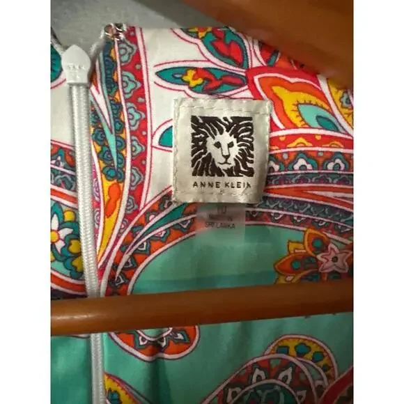 Womens Size 10 Anne Klein Paisley Dress - Picture 2 of 6